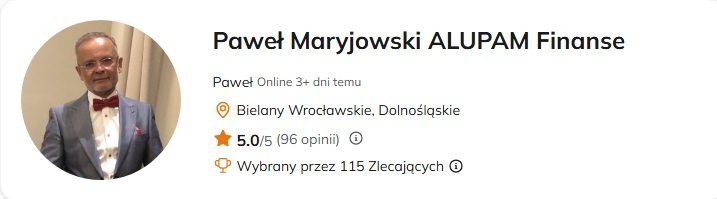 Profil i opinie eksperta Pawła Maryjowskiego w portalu Oferteo